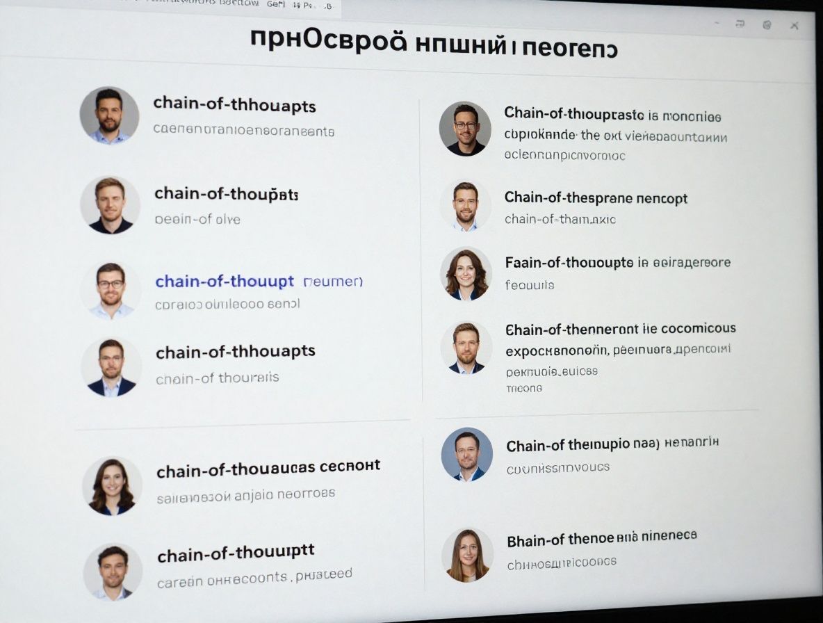 Разработчик пишет промпты для языковой модели, на экране видны примеры prompt engineering техник