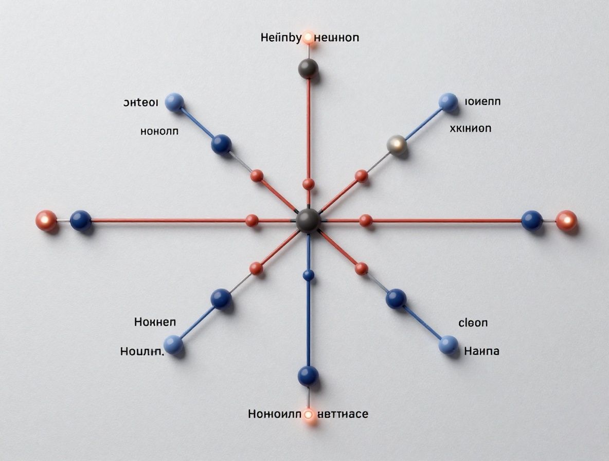 Абстрактная трёхмерная нейронная сеть из светящихся узлов на тёмном фоне, символизирующая основы искусственного интеллекта